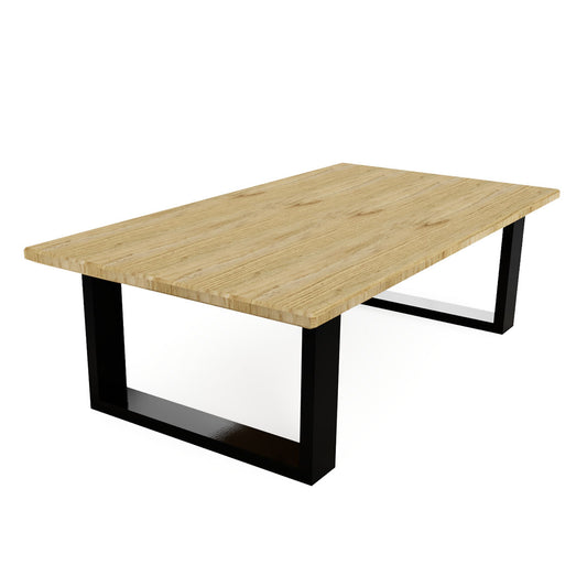 Oak coffee table provide a certain level quality. Make sure you match your oak table top with sturdy custom made coffee table legs.