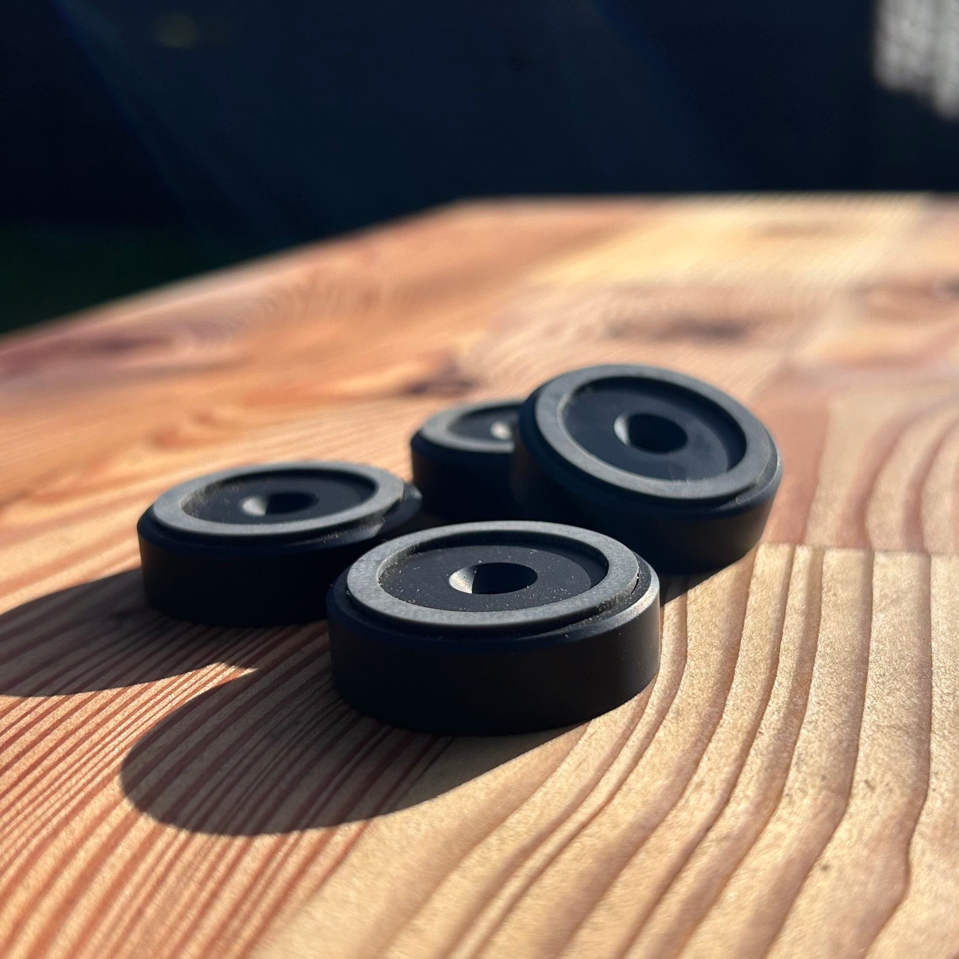 black non slip chopping board feet.