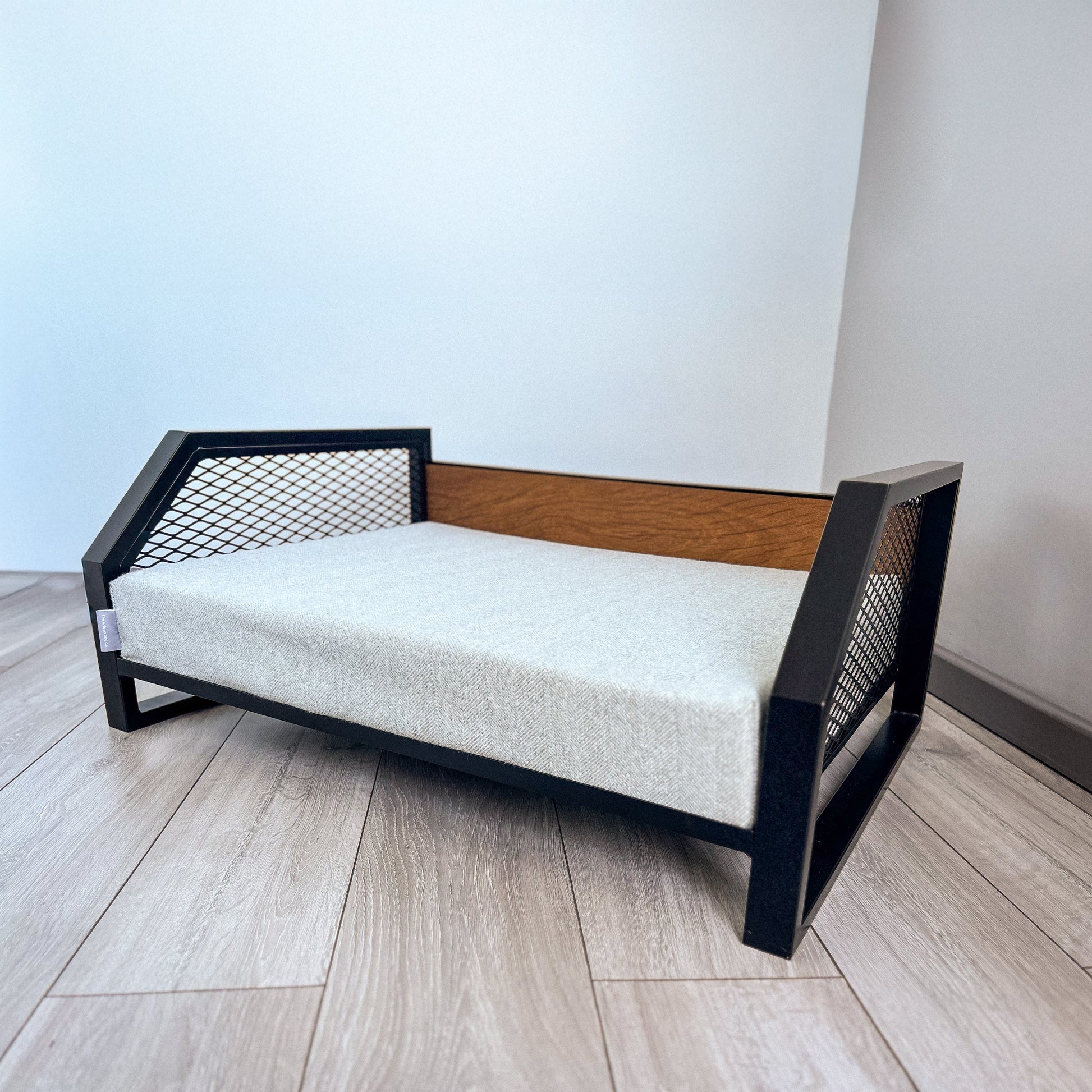 raised dog bed made in England.  All of our raised pet beds are handmade in England by us.  
